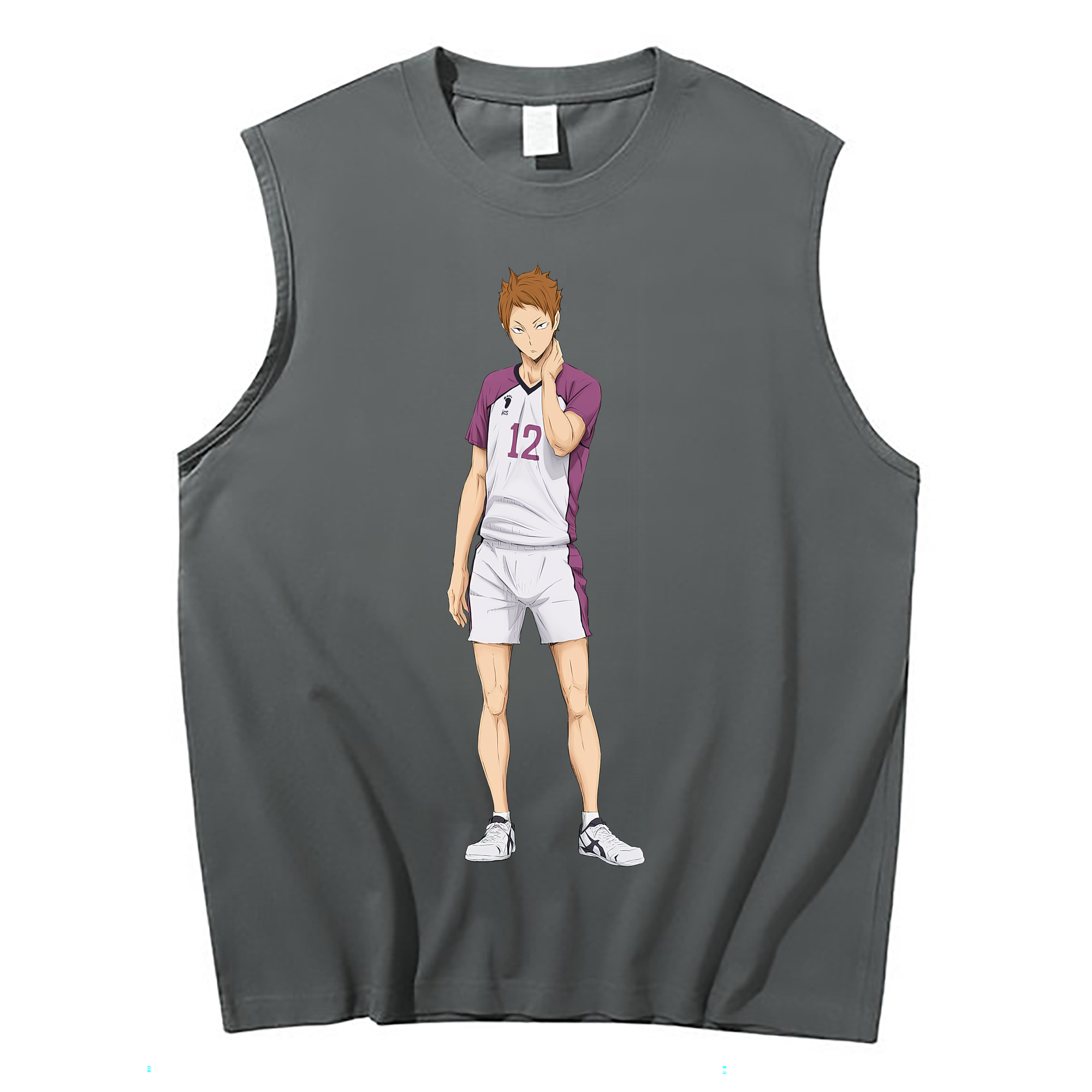 （画像用） ハイキュー!! Haikyu!! コットン100％タンクトップ（フロントプリント）